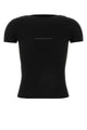 Alexander Wang Ss Crewneck Top W/ Jacquard Logo