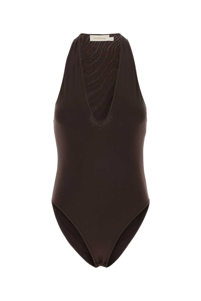 Zimmermann Luna Plunge Bodysuit