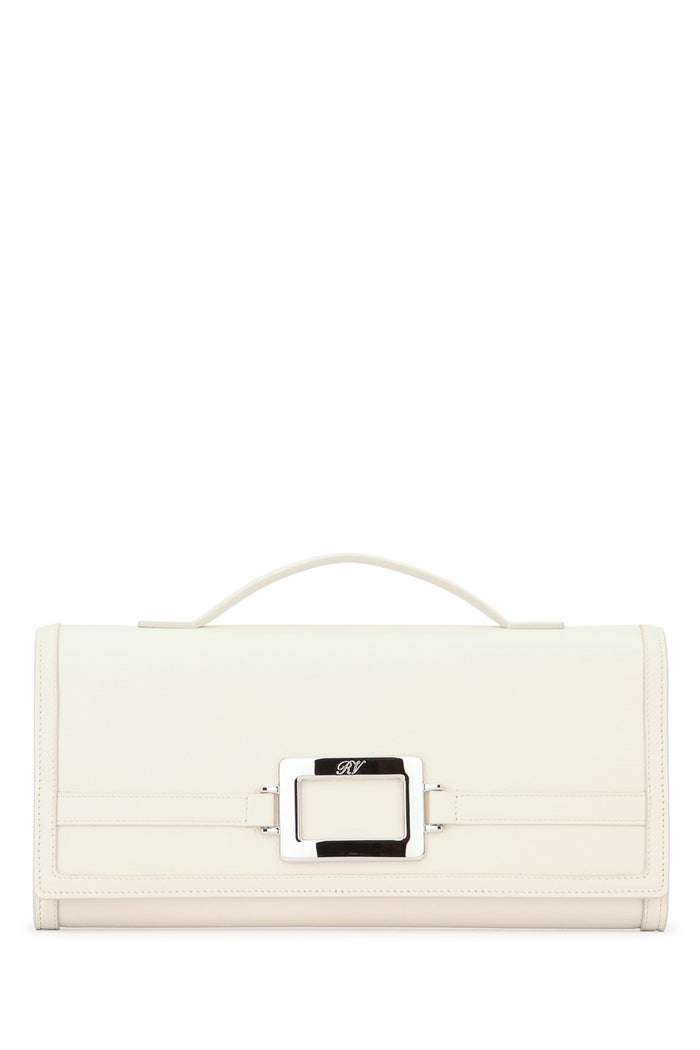 Roger Vivier Belle Vivier Metal Buckle Clutch