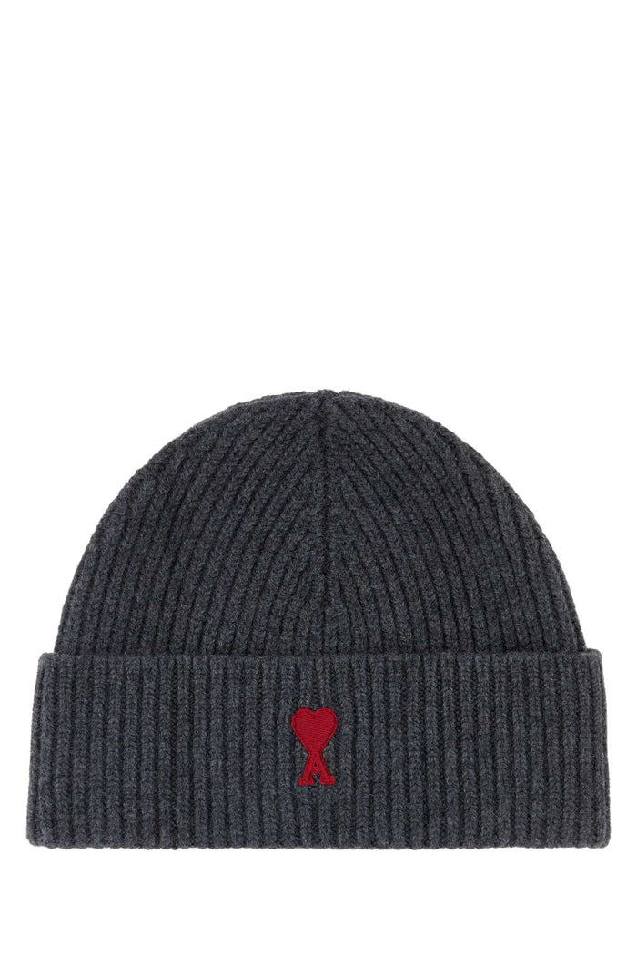 Ami Quota -Beanie With Contrasted Ami De Coeur