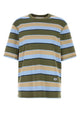 Ami Short Sleeves Oversize Fit Striped Teeshirt With O