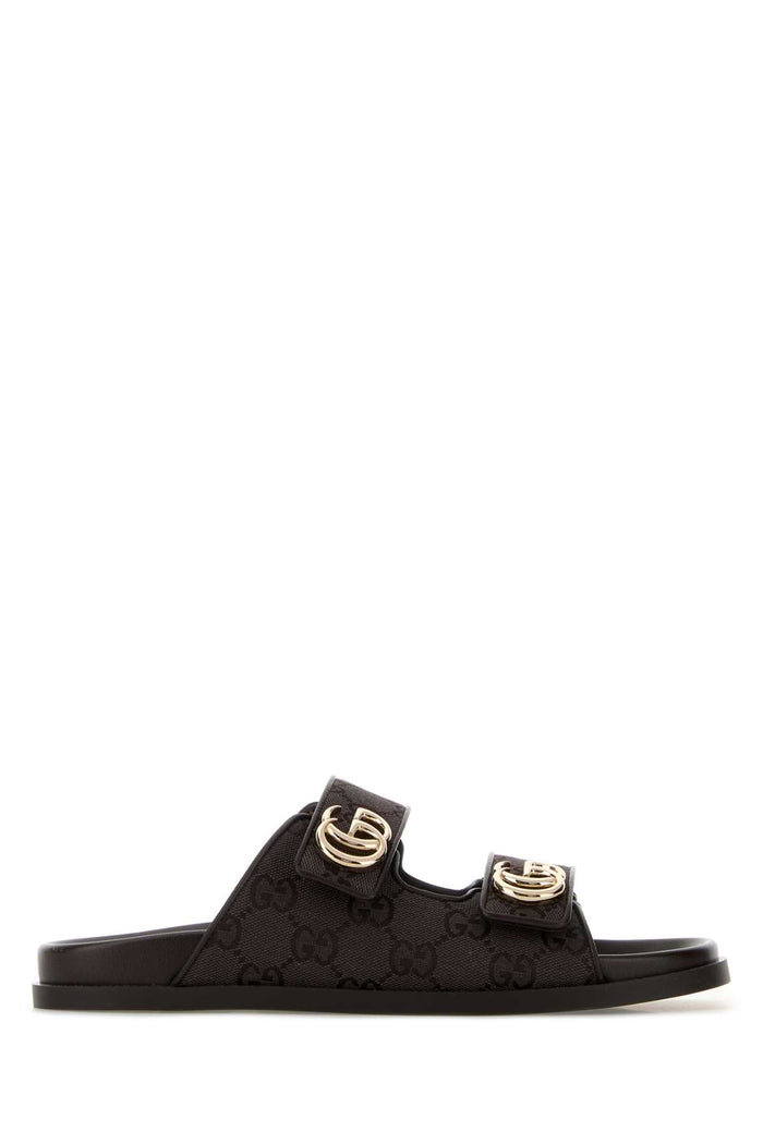 Gucci Leather Upper And Rubber Sole Sandal