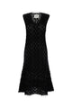 Jil Sander Slvs V Neck Dress W/Godet Btm