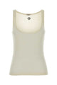 Versace Tank Top Rib With Medusa Embroidery