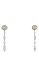 Alessandra Rich Crystal Earring With Glass Pendant
