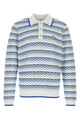 Casablanca Tuck Stitch Long Sleeve Polo Shirt