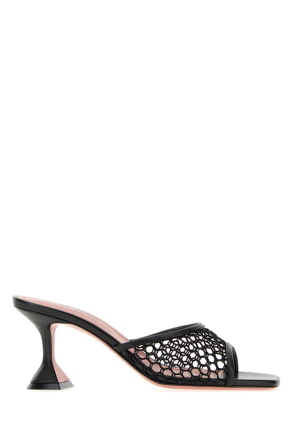 Amina Muaddi Lupita Net Slipper 70