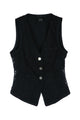 Pinko Gardener Gilet Blk Blk Denim