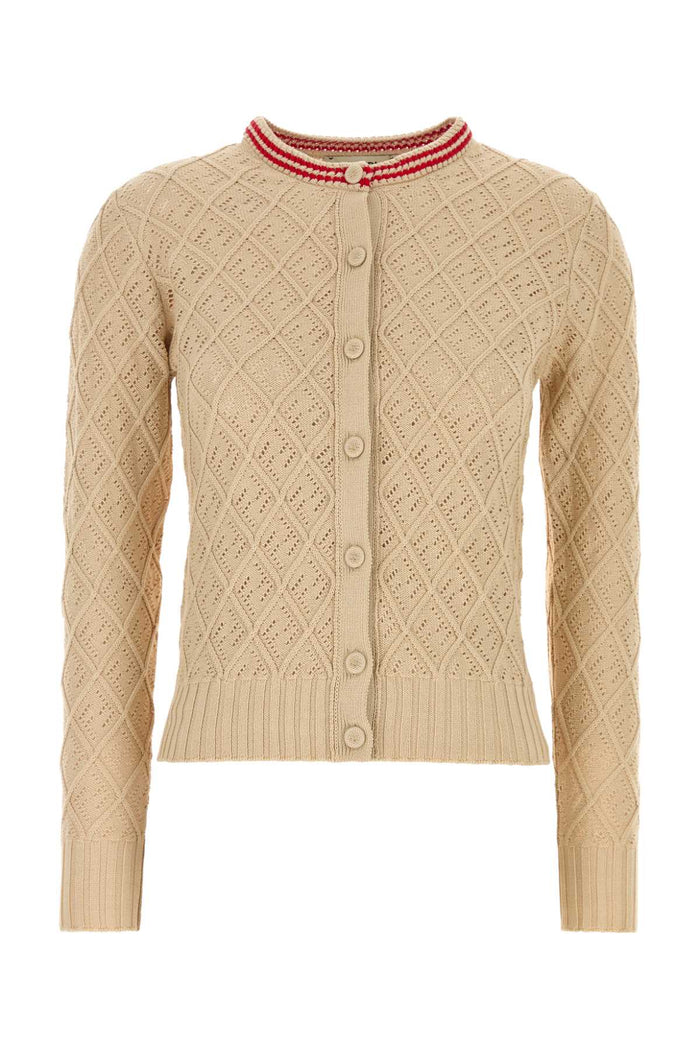 Fendi Cardigan Argyle Cotton
