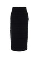 Alessandra Rich Check Tweed Boucle Midi Skirt