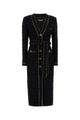 Alessandra Rich Check Tweeed Boucle Robe Coat