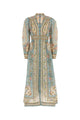 Zimmermann Roselight Plunge Midi Dress