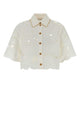 Zimmermann Mahon Embroidered Crop Shirt