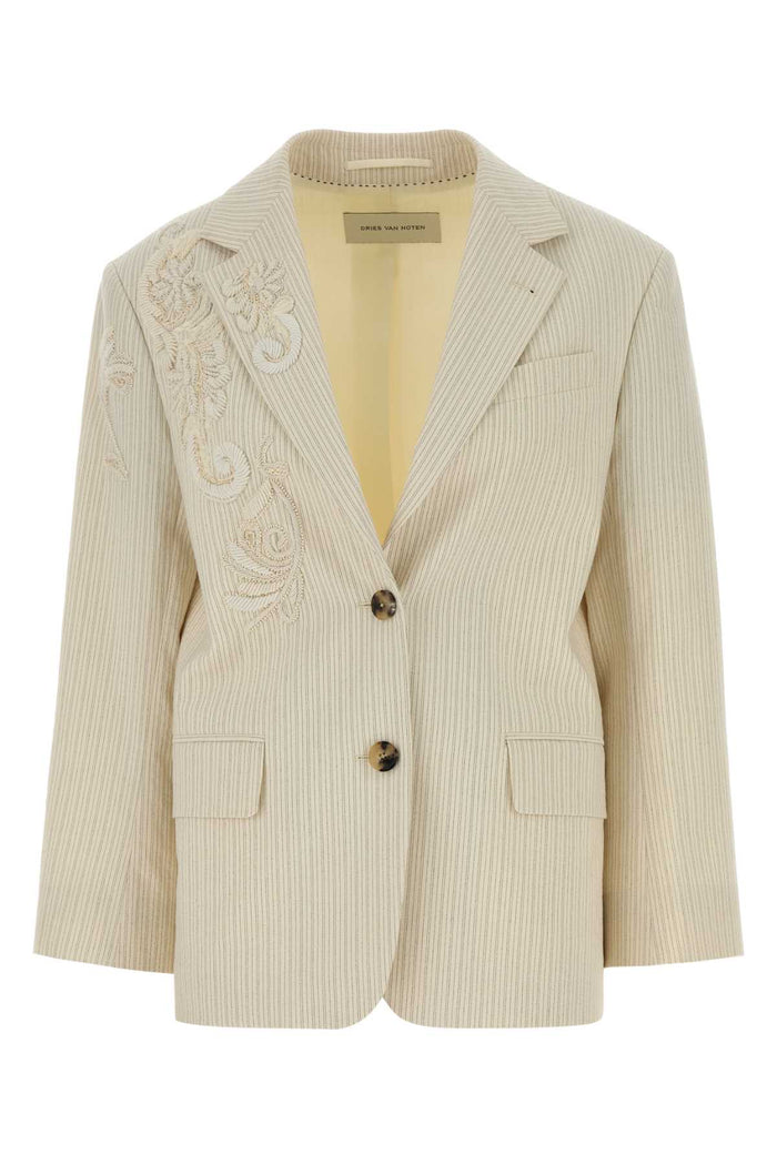 Dries Van Noten 01155-Birdy Emb 3360 W W Jacket