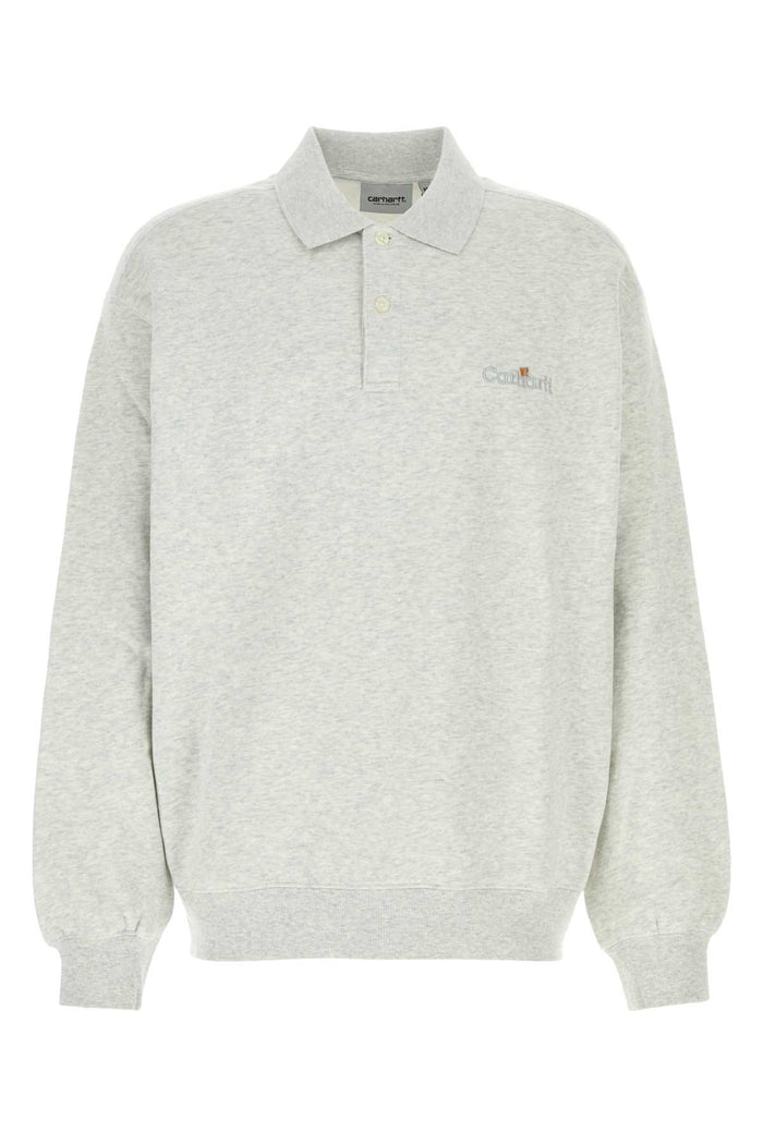 Carhartt Wip Wip Label Polo Sweatshirt Cotton Sweat