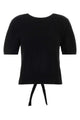 Ganni Sheer Cotton Back Tie Top