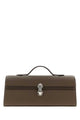 Savette Slim Symmetry Pochette In Milled Calf Leather