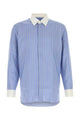 Tom Ford Popeline Chambray Alternate Stripe Contrast Fluid