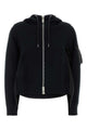Sacai Sponge Sweat X Nylon Twill Hoodie