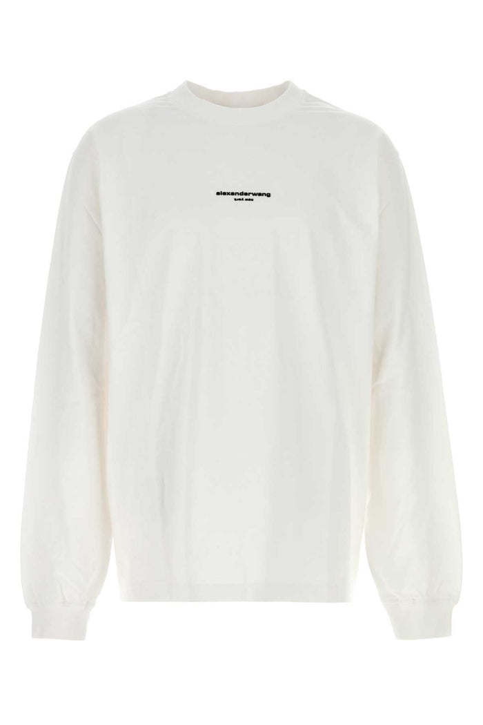 Alexander Wang Long Sleeve Tee W/ Logo Print