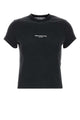 Alexander Wang Shrunken Ss Tee W/ Logo Print