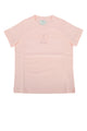 Fendi Kids T-Shirt Jersey Tinto Rosa Peony
