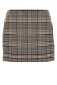 Anine Bing Tierra Skirt - Beige And Navy Checks
