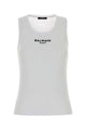 Balmain Balmain Paris Emb Jersey Tank Top
