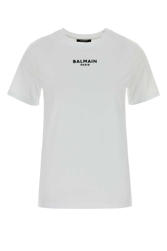 Balmain Balmain Paris Emb Jersey Classic T-Shirt