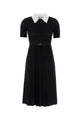 Tory Burch T Monogram Pointelle Pleated Dress