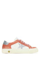 Golden Goose Deluxe Brand May Leather Upper And Toe Glitter Star And Heel
