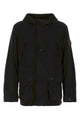 Stone Island Short Parka - Black