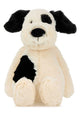 Jellycat Bashful Rufferty Black & Cream Puppy Original