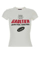 Jean Paul Gaultier Stretch Cotton Jersey Baby Tee Printed Gaultier