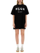 Msgm Abito Con Logo Pennellato
