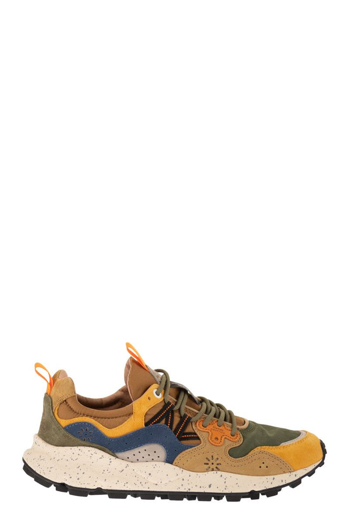 Flower Mountain Yamano 3 - Sneakers In Suede And Technical Fabric