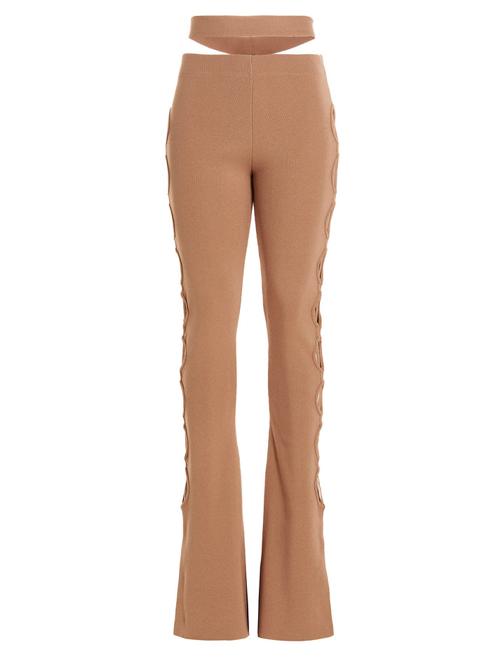 Andreādamo	 Cut Out Pants With Lacing
