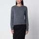 Lisa Yang Mable Crewneck Sweater In Graphite Cashmere