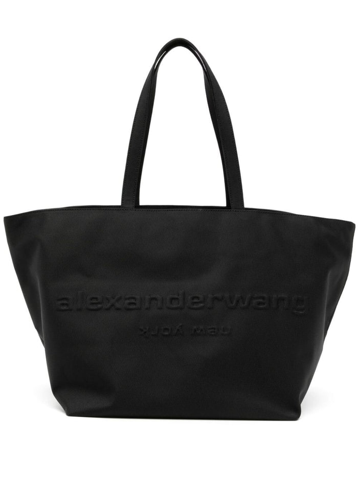 Alexander Wang Black Nylon Punch Shopping Bag