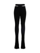 Andreādamo	 Ribbed Flared Trousers
