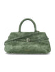 Manu Atelier Manu Atelier Le Cambon 25 Green Suede Bag
