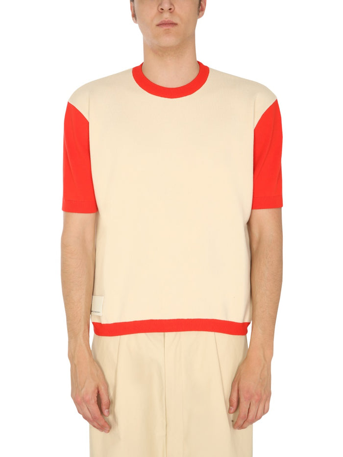 Sunnei X Eleonora Bonucci T-Shirt With Contrasting Profiles
