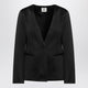 The Garment Black Single Breasted Cotton Blend Jacket