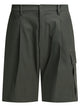 C.p.company Grey Polyester Shorts