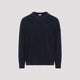 C.p.company Navy Blue Crewneck Lens Cotton Pullover