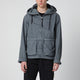 C.p. Company Explorer 50 Fili Wax Jacket In Grey