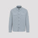 C.p.company Light Blue Organic Gabardine Shirt