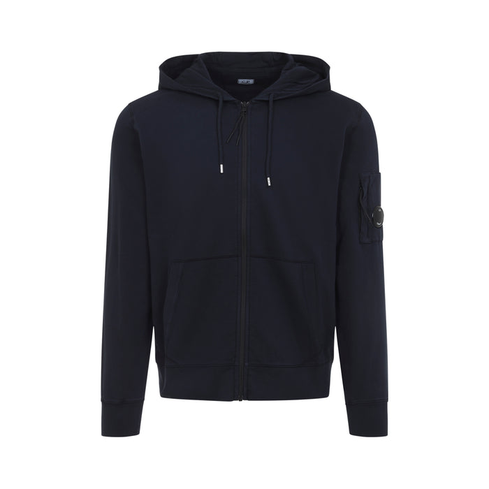 C.p.company Total Eclipse Zip Lens Cotton Hoodie