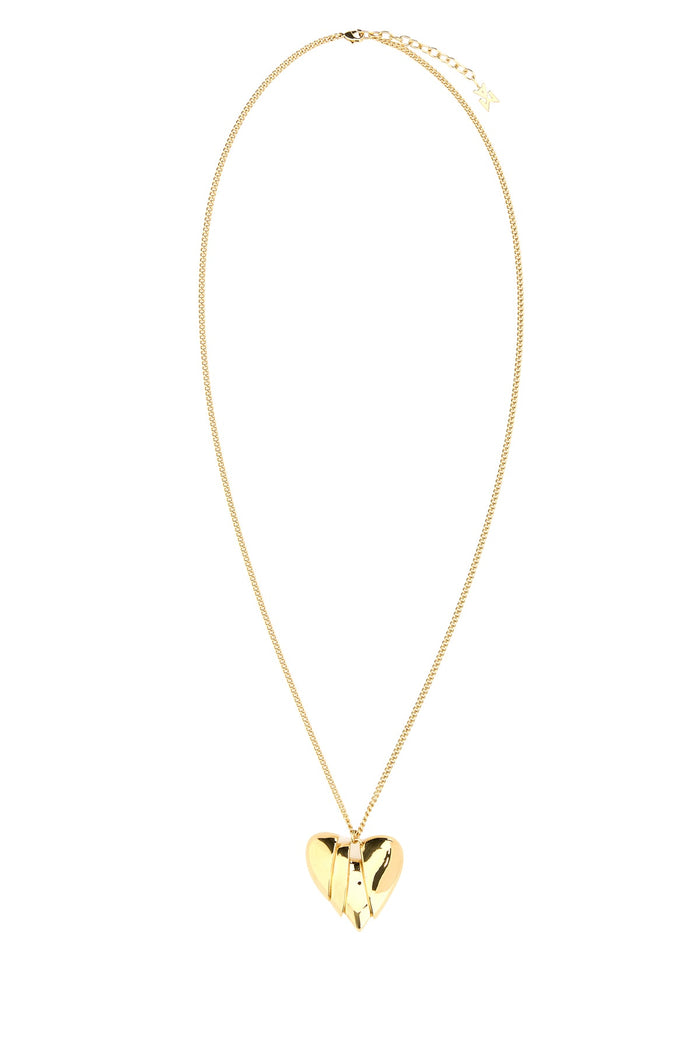 Amina Muaddi Heartbreaker Necklace Gold Base