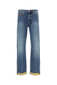 Versace Pant Denim Stone Wash Blue Denim Fabric + Barocco